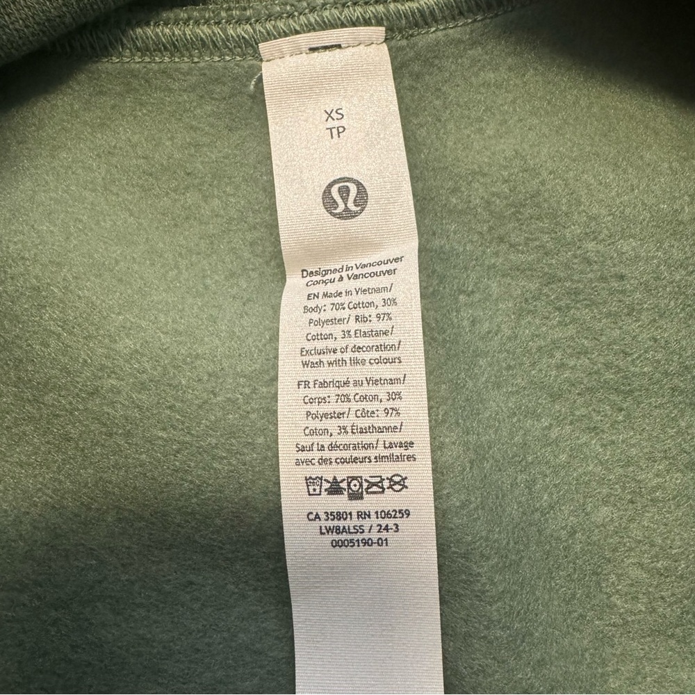 NWT Lululemon Scuba High Rise Skirt Olive Green Women’s Sz. XS - Picture 6 of 6